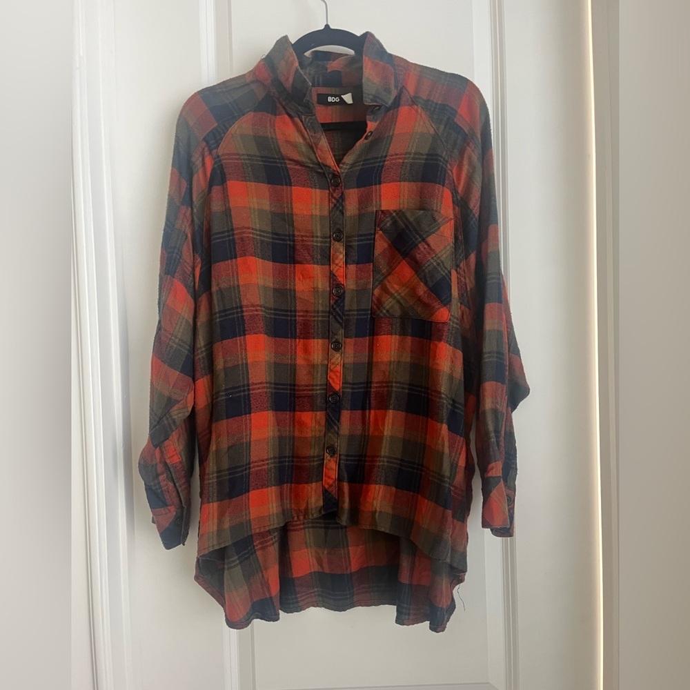 bdg button down cozy flannel